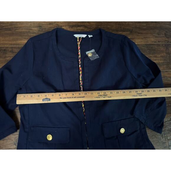 Isaac Mizrahi Live Estate Women’s Blazer Navy Blue Sz:12 - Picture 6 of 6